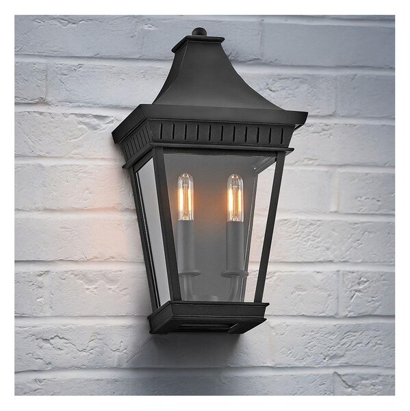 Hinkley HK-CHAPEL-HILL7-MB - Lampada da esterno CHAPEL HILL 2xE14/40W/230V IP44