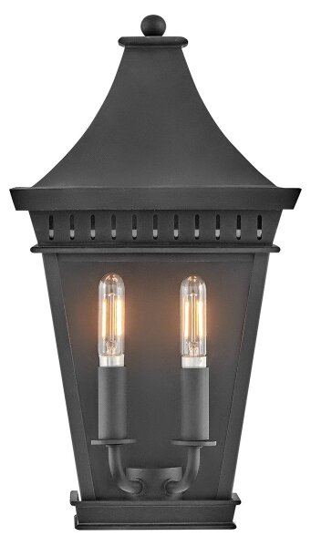 Hinkley HK-CHAPEL-HILL7-MB - Lampada da esterno CHAPEL HILL 2xE14/40W/230V IP44