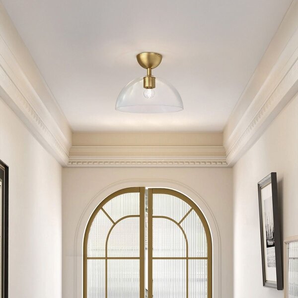 Alora Mood ALM-JUDE-SF-GD-CL-Plafoniera JUDE 1xE27/60W/230V diametro 30,5cm ottone