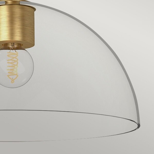 Alora Mood ALM-JUDE-P-GD-CL - Lampadario a sospensione con supporto rigido JUDE 1xE27/60W/230V ottone