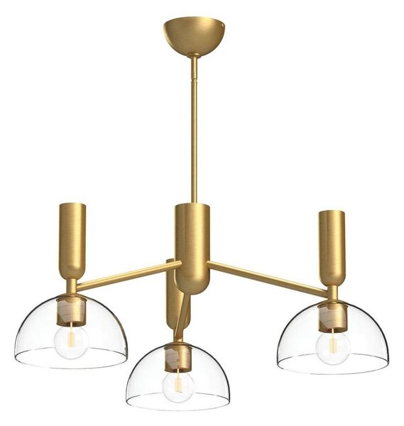 Alora Mood ALM-JUDE3-GD-CL - Lampadario a sospensione con supporto rigido JUDE 3xE27/60W/230V ottone