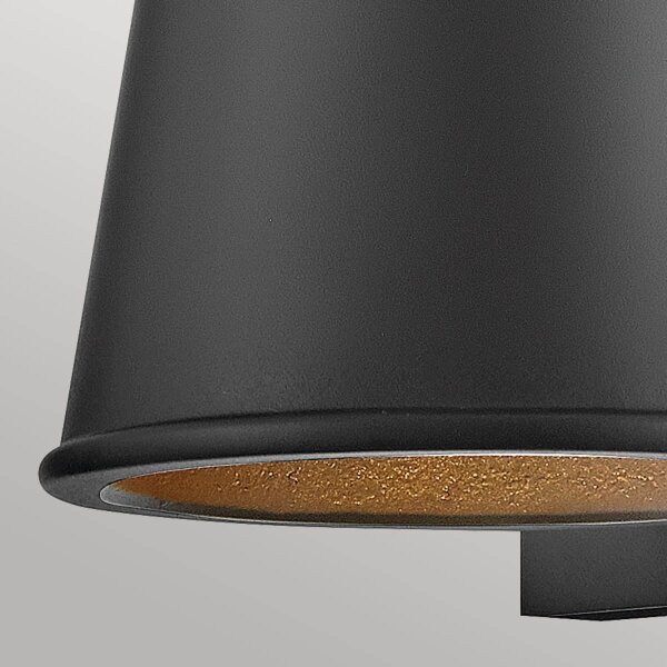 Hinkley HK-HANS-S-BLK -Applique a LED da esterno HANS 1xGU10/8W/230V IP44
