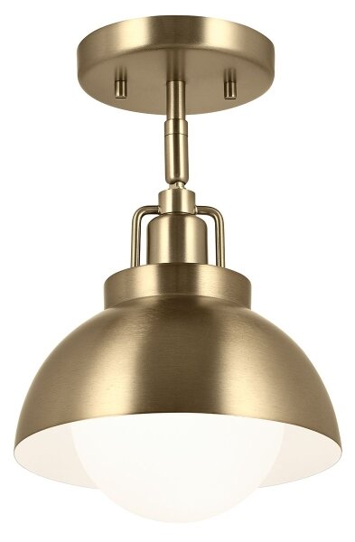 Kichler KL-NIVA-1W-1P-CPZ - Applique NIVA 1xE27/40W/230V ottone