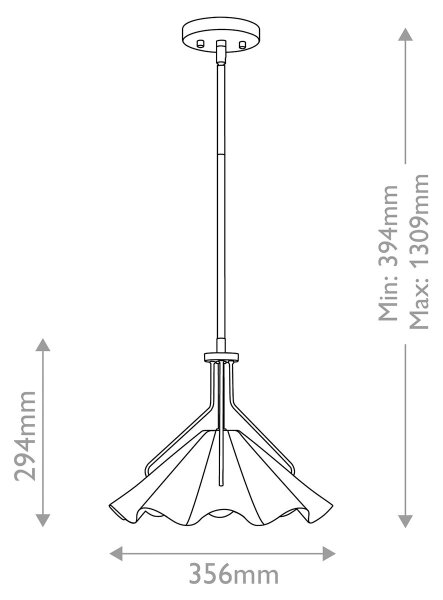 Quoizel QZ-MEJIA-1P-S-AB - Lampadario a sospensione con supporto rigido MEJIA 1xE27/60W/230V diametro 35,6 cm ottone