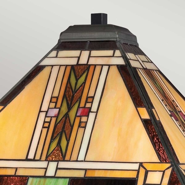 Quoizel QZ-NAVAJO-TL-VB - Lampada da tavolo Tiffany NAVAJO 2xE27/60W/230V