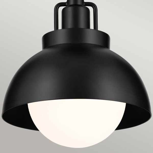 Kichler KL-NIVA-1W-1P-BK - Applique NIVA 1xE27/40W/230V nero