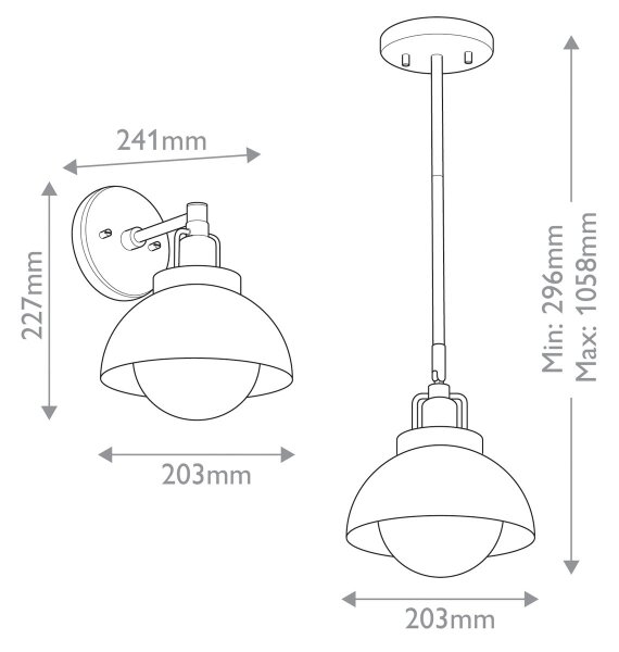 Kichler KL-NIVA-1W-1P-BK - Applique NIVA 1xE27/40W/230V nero
