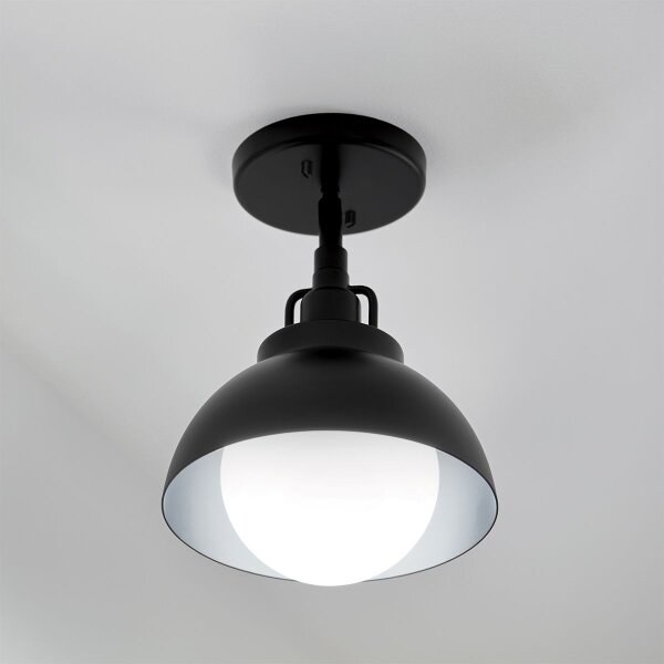 Kichler KL-NIVA-1W-1P-BK - Applique NIVA 1xE27/40W/230V nero
