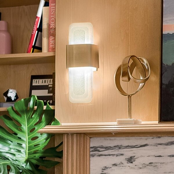 Kichler KL-SERENE-LED-W-NBR - Applique a LED SERENE LED/16W/230V ottone