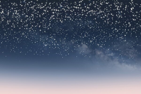 Carta da parati Cielo notturno stellato, sfumatura rosa, cosmico, costellazioni, Carta da parati Spazio, w01797 : Uwalls.it