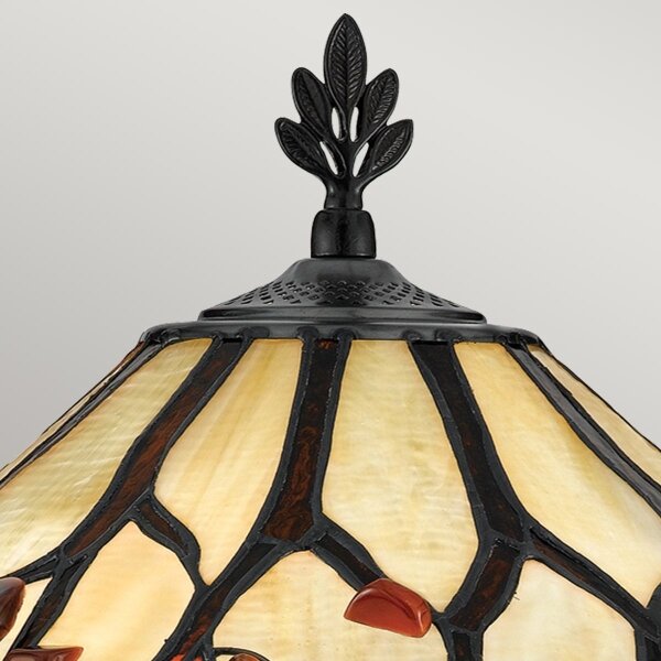 Quoizel QZ-WHISPERING-TL-VB - Lampada da tavolo Tiffany WHISPERING 2xE27/60W/230V
