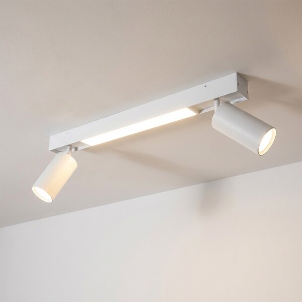 Brilagi - Faretto LED SELE 2xGU10/30W/230V + LED/15W bianco