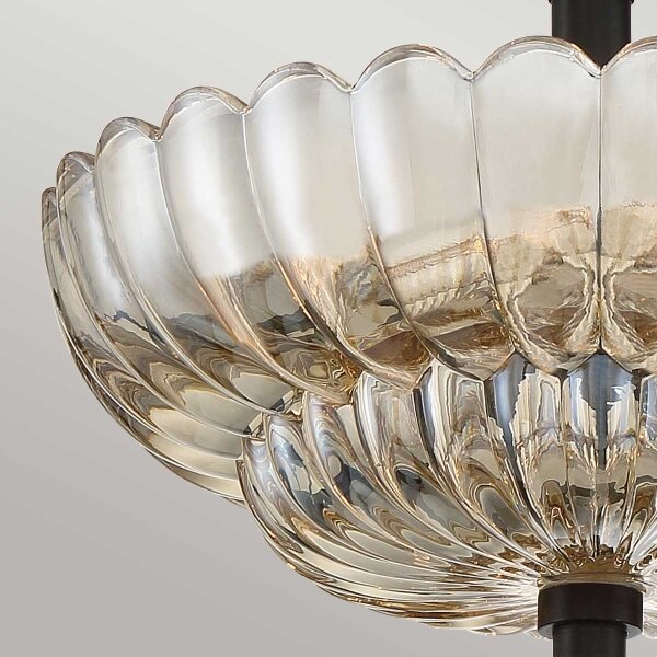 Quoizel QZ-WHITECAP-SF-S - Plafoniera WHITECAP 3xE14/40W/230V diametro 29,7 cm