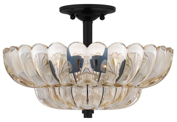 Quoizel QZ-WHITECAP-SF-M - Plafoniera WHITECAP 4xE14/40W/230V diametro 39,5 cm
