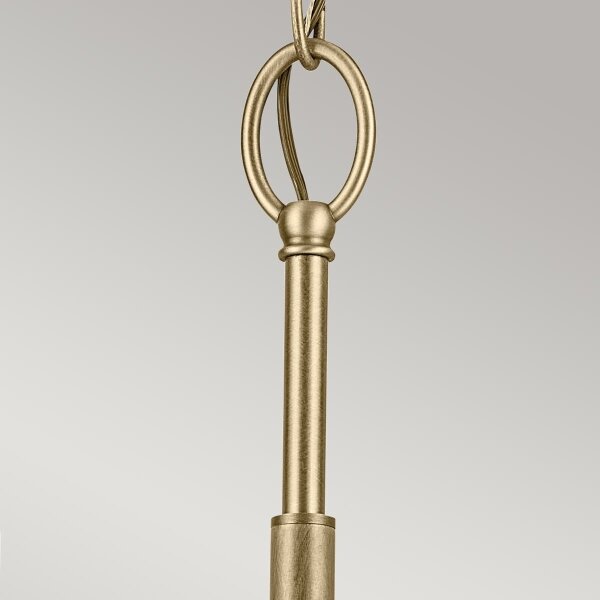 Kichler KL-WINSLOW3-NBR - Lampadario a sospensione con catena WINSLOW 3xE27/60W/230V ottone