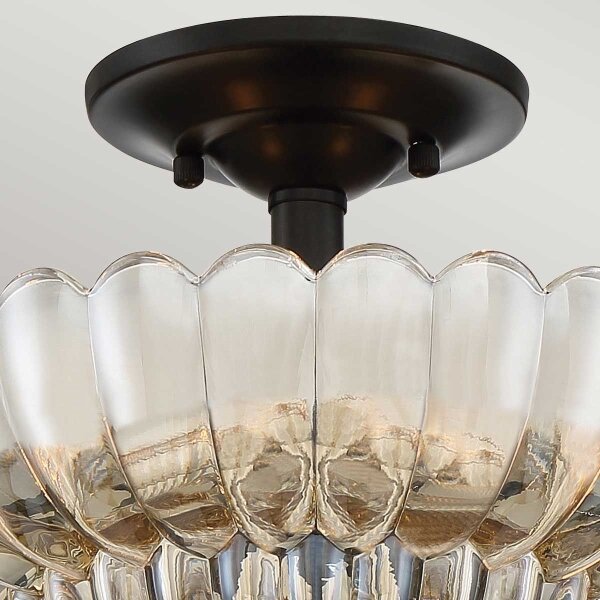 Quoizel QZ-WHITECAP-SF-S - Plafoniera WHITECAP 3xE14/40W/230V diametro 29,7 cm