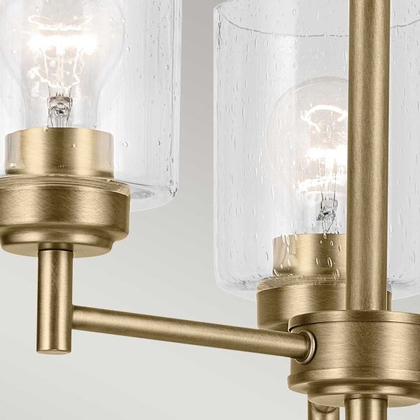 Kichler KL-WINSLOW3-NBR - Lampadario a sospensione con catena WINSLOW 3xE27/60W/230V ottone