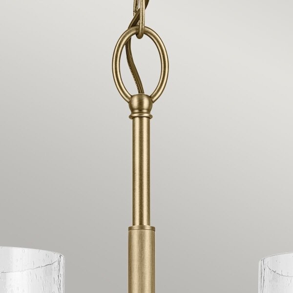 Kichler KL-WINSLOW5-NBR - Lampadario a sospensione con catena WINSLOW 5xE27/60W/230V ottone