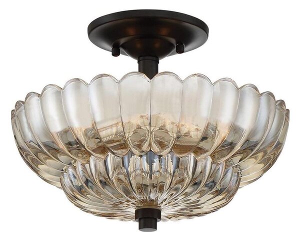 Quoizel QZ-WHITECAP-SF-S - Plafoniera WHITECAP 3xE14/40W/230V diametro 29,7 cm