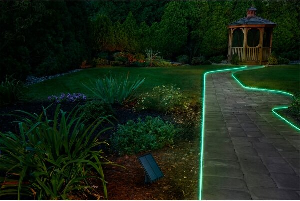 Ledvance - Striscia solare LED RGB dimmerabile FLEX MAGIC 5 m LED/1,6 W/3,7 V IP44 + telecomando