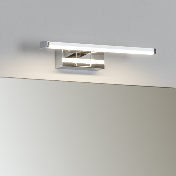 Brilagi - Specchio da bagno con luce LED VESTRA, 6W/230V, 30 cm, IP44, cromato