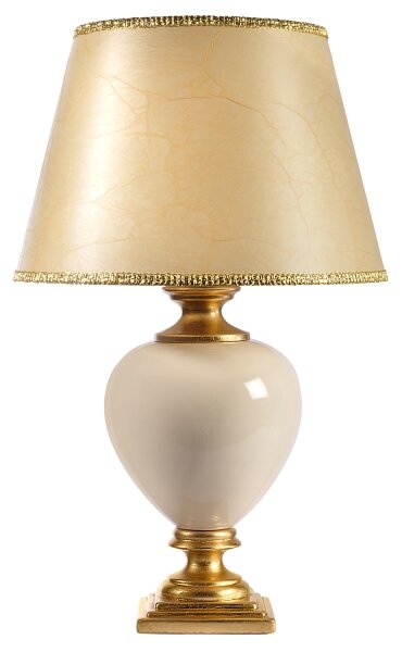 ONLI - Lampada da tavolo AMADEUS 1xE27/15W/230V 72 cm beige/oro