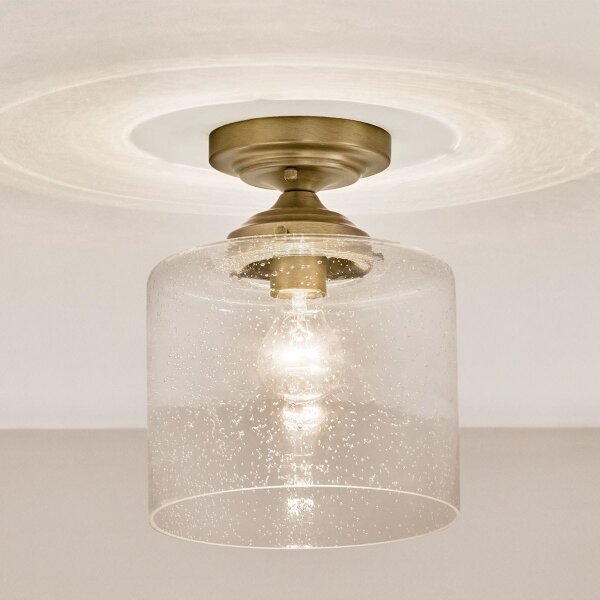 Kichler KL-WINSLOW-SF-NBR-Plafoniera WINSLOW 1xE27/60W/230V diametro 21,6cm ottone