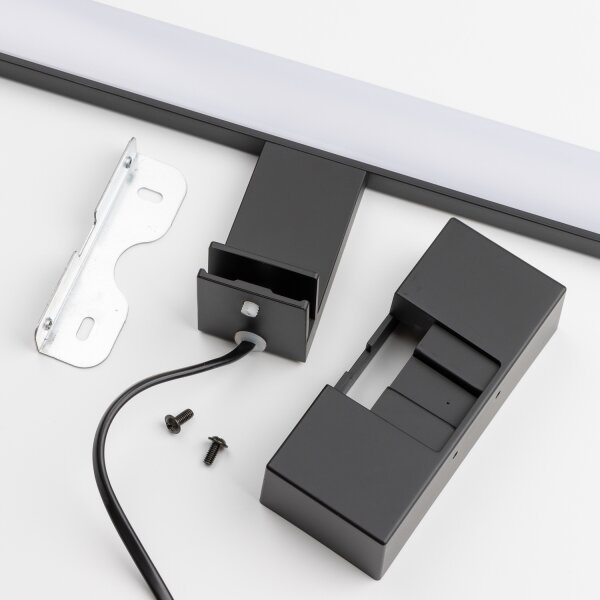 Brilagi - VESTRA Specchio da bagno con luce LED, 8W/230V, 40 cm, IP44, Nero