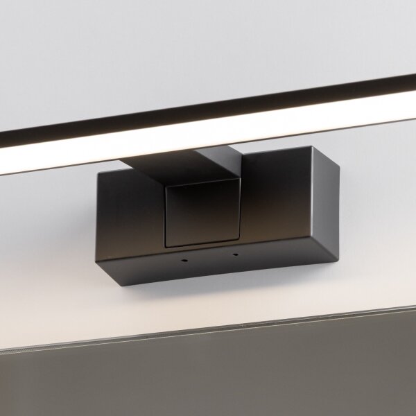 Brilagi - VESTRA Specchio da bagno con luce LED, 8W/230V, 40 cm, IP44, Nero