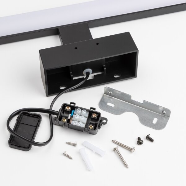 Brilagi - VESTRA Specchio da bagno con luce LED, 8W/230V, 40 cm, IP44, Nero