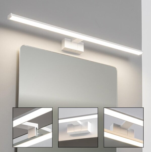 Brilagi - Specchio da bagno con illuminazione a LED VESTRA LED/15W/230V 80 cm IP44 bianco
