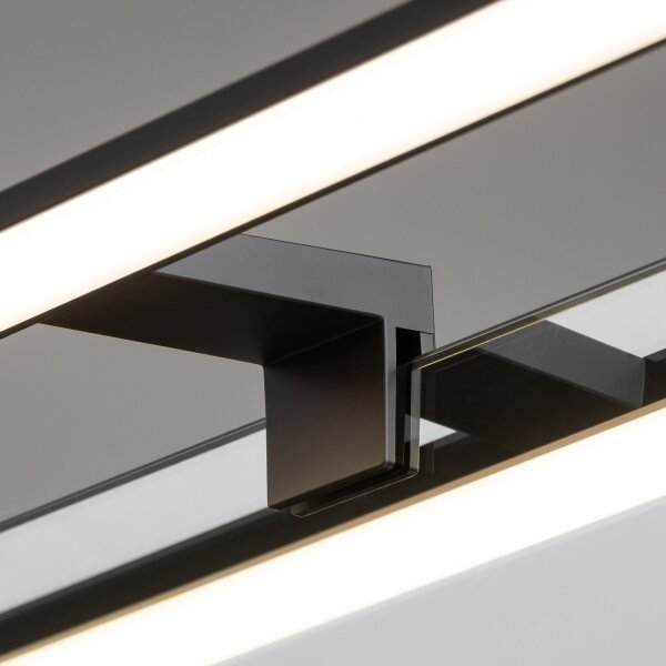Brilagi - VESTRA LED Specchio da bagno con luce 12W/230V 60 cm IP44 Nero