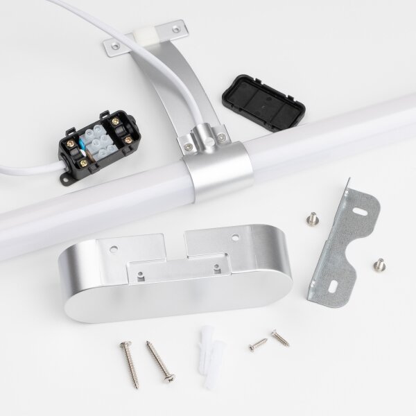 Brilagi - Lampada LED per specchio da bagno TUBEO LED/8W/230V 60 cm IP44 argento