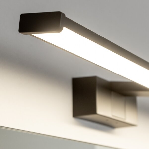 Brilagi - VESTRA LED Specchio da bagno con luce 12W/230V 60 cm IP44 Nero