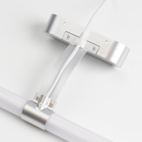 Brilagi - Lampada LED per specchio da bagno TUBEO, 6W/230V, 40 cm, IP44, argento