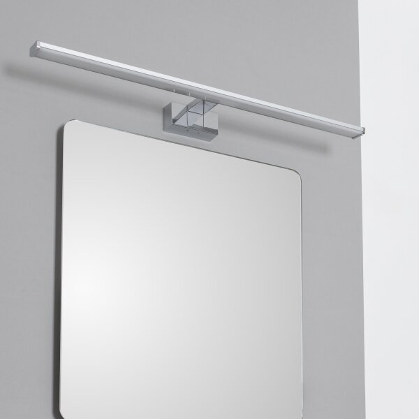Brilagi - Specchio da bagno con luce LED VESTRA, 15 W/230 V, 80 cm, IP44, cromato