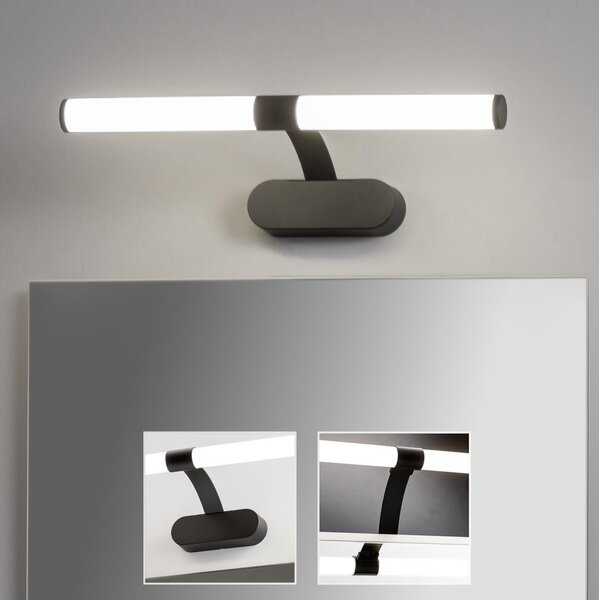 Brilagi - Lampada LED per specchio da bagno TUBEO LED/6W/230V 40 cm IP44 nero