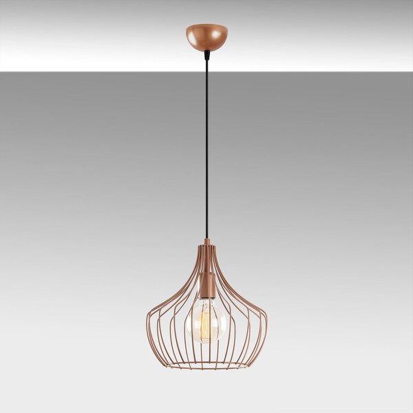 Lampadario color rame con paralume in metallo ø 27 cm Mezopotamya – Opviq lights