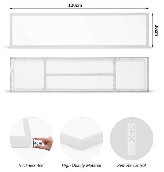 Brilagi-LED lampada da bagno dimmerabile FRAME SMART LED/50W/230V 120x30 IP44 + telecomando