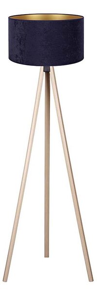 Brilagi - Lampada con piedistallo VELVET 1xE27/60W/230V beige/blu