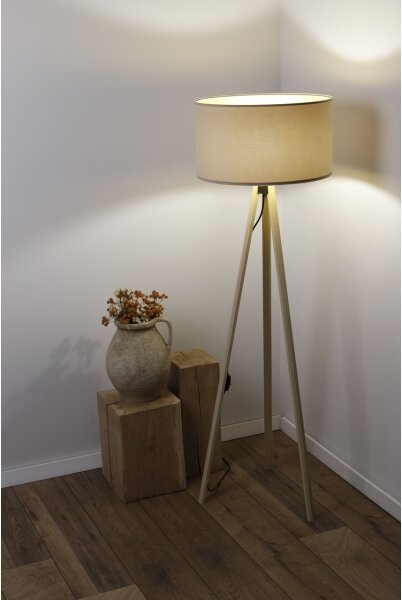 Lampada da terra STANDART 1xE27/60W/230V beige