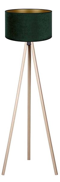 Brilagi - Lampada con piedistallo VELVET 1xE27/60W/230V beige/verde
