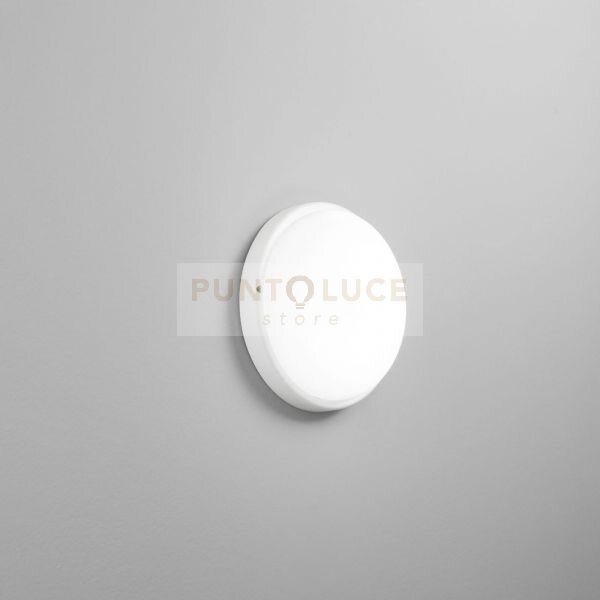 Plafoniera led 18w 3000k ip65 d.195x35mm materiale termoplastica pp