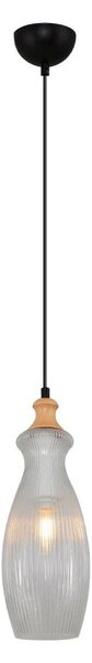 Lampada a sospensione con cavo BOTTLE 1xE14/4W/230V trasparente