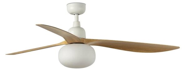 FARO 34361WT-11L - Ventilatore da soffitto OUTWOOD L 1xE27/15W marrone/bianco diametro 150 cm WT IP44+DO