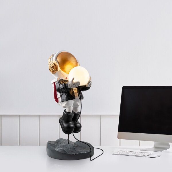 Lampada per bambini ASTRONAUT 1xE14/40W/230V in rame
