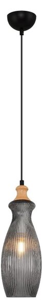 Lampada a sospensione con cavo BOTTLE 1xE14/4W/230V fumé