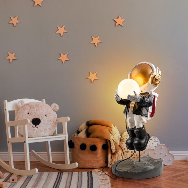 Lampada per bambini ASTRONAUT 1xE14/40W/230V in rame