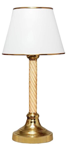 Lampada da tavolo AYD 1xE27/40W/230V bianco/oro