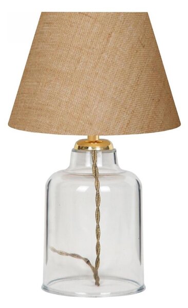 Lampada da tavolo AYD 1xE27/40W/230V marrone/trasparente